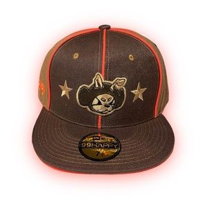 HAPPY99 CLI0 fitted baseball hat - brown